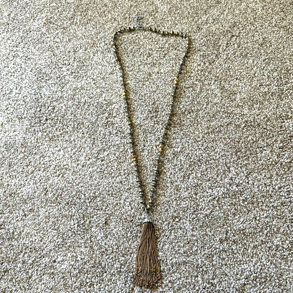 Stella & Dot Necklace with Removable Tassel